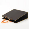 Black Foil Stamped Retail Paper Bag with Ribbon Handles Black Foil Stamped Retail Paper Bag with Ribbon Handles