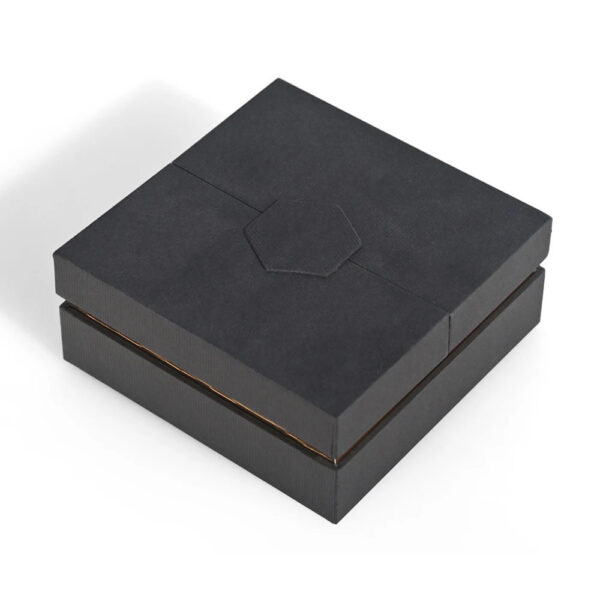 Black Gold Double-Door Rigid Box with Custom Foam Insert Black Gold Double-Door Rigid Box with Custom Foam Insert