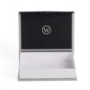Logo Printed Rigid Watch Presentation Box with White Tray